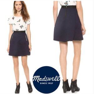 Madewell Blue "Luna" Quilted Skater Skirt